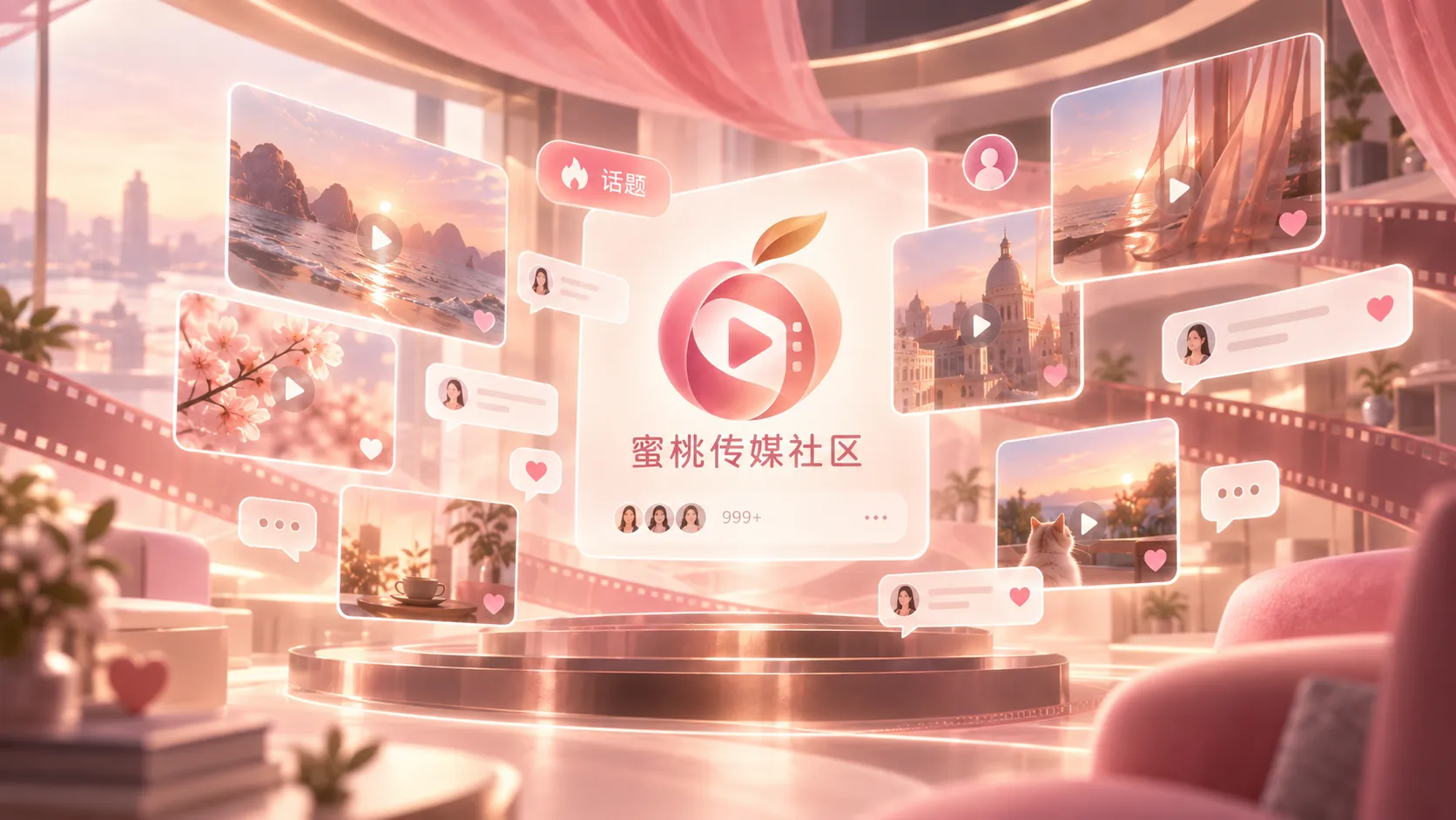 带有自然环境声的视频场景