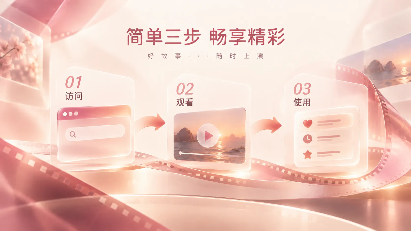 展示镜头运动效果的视频画面